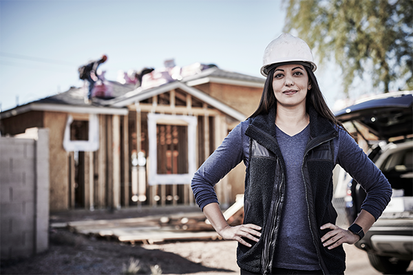 Female Roofing Professional