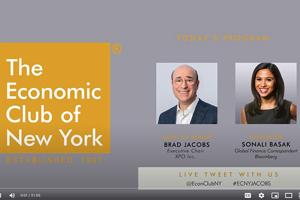 Brad Jacobs, Executive Chair of XPO Logistics | ECNY Author Series